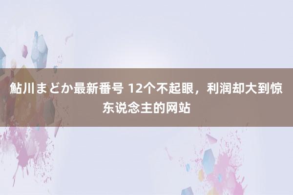 鮎川まどか最新番号 12个不起眼，利润却大到惊东说念主的网站