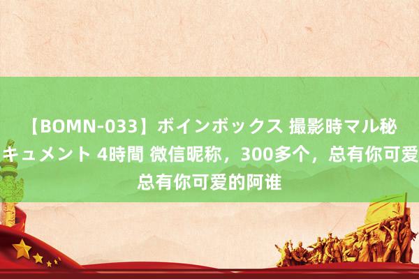 【BOMN-033】ボインボックス 撮影時マル秘面接ドキュメント 4時間 微信昵称，300多个，总有你可爱的阿谁