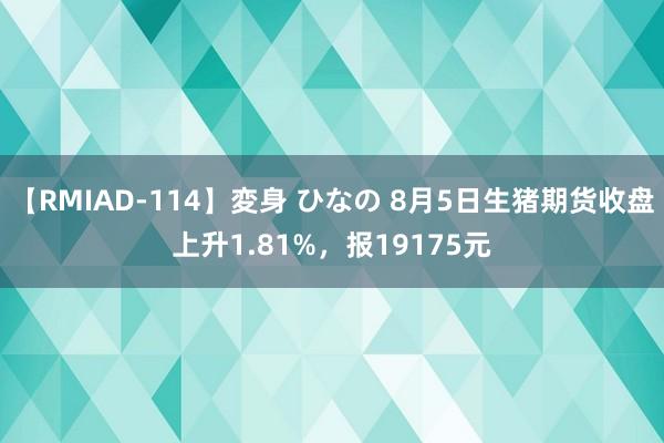 【RMIAD-114】変身 ひなの 8月5日生猪期货收盘上升1.81%，报19175元