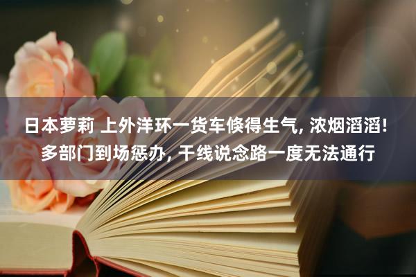 日本萝莉 上外洋环一货车倏得生气, 浓烟滔滔! 多部门到场惩办, 干线说念路一度无法通行