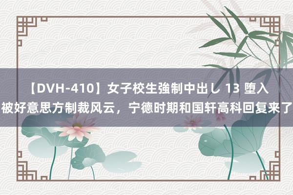 【DVH-410】女子校生強制中出し 13 堕入被好意思方制裁风云，宁德时期和国轩高科回复来了